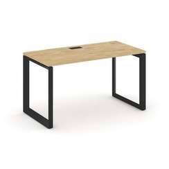 Style Project Стол письменный SN-59O.SP-011 Тиквуд Светлый/Металл Черный/Черный Заглушка 980*700*750