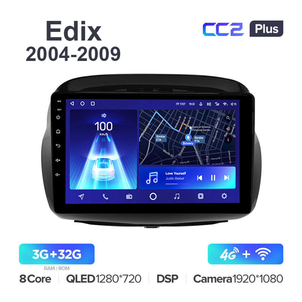 Teyes CC2 Plus 10,2"для Honda Edix 2004-2009