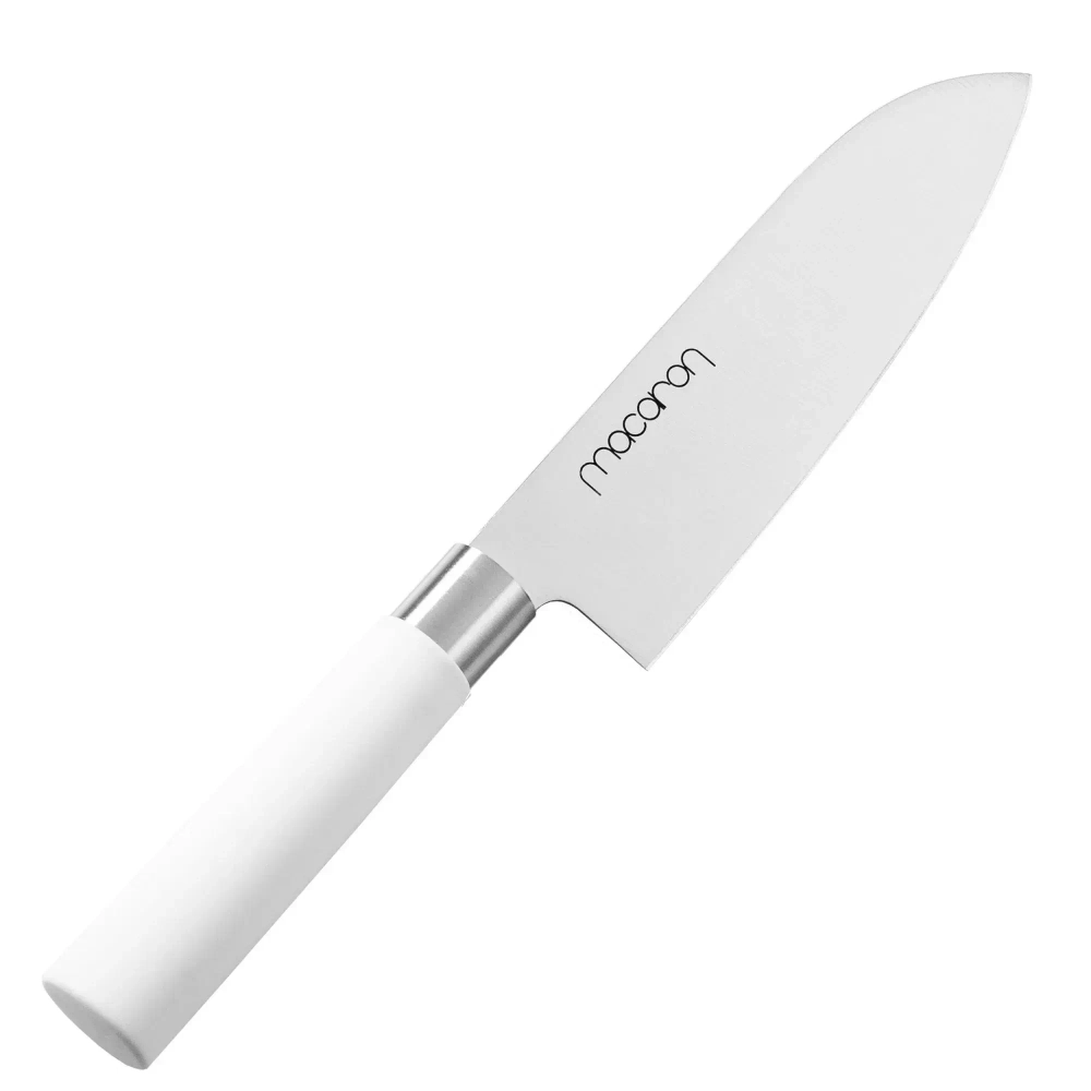 Satake Нож Santoku Macaron White 17см