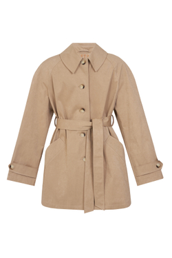 Тренч однобортный укороченный