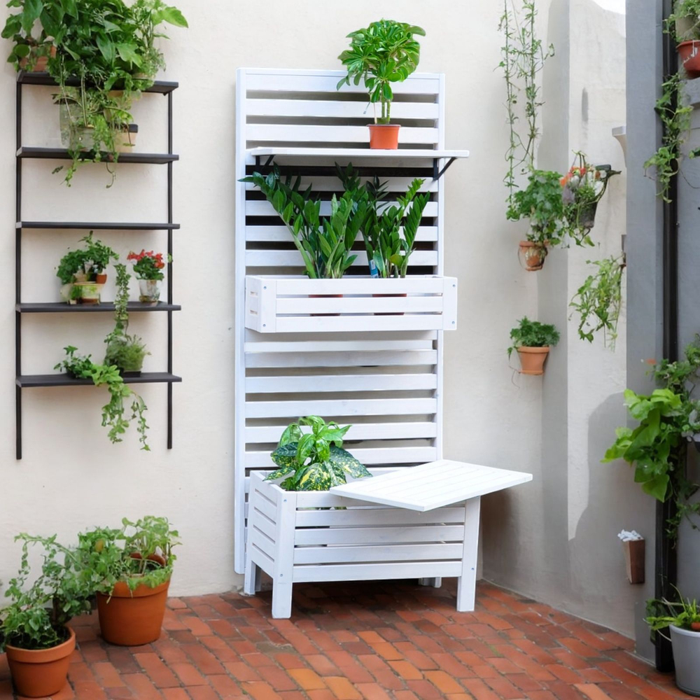 Панель для стен деревянная Эпларо, белая