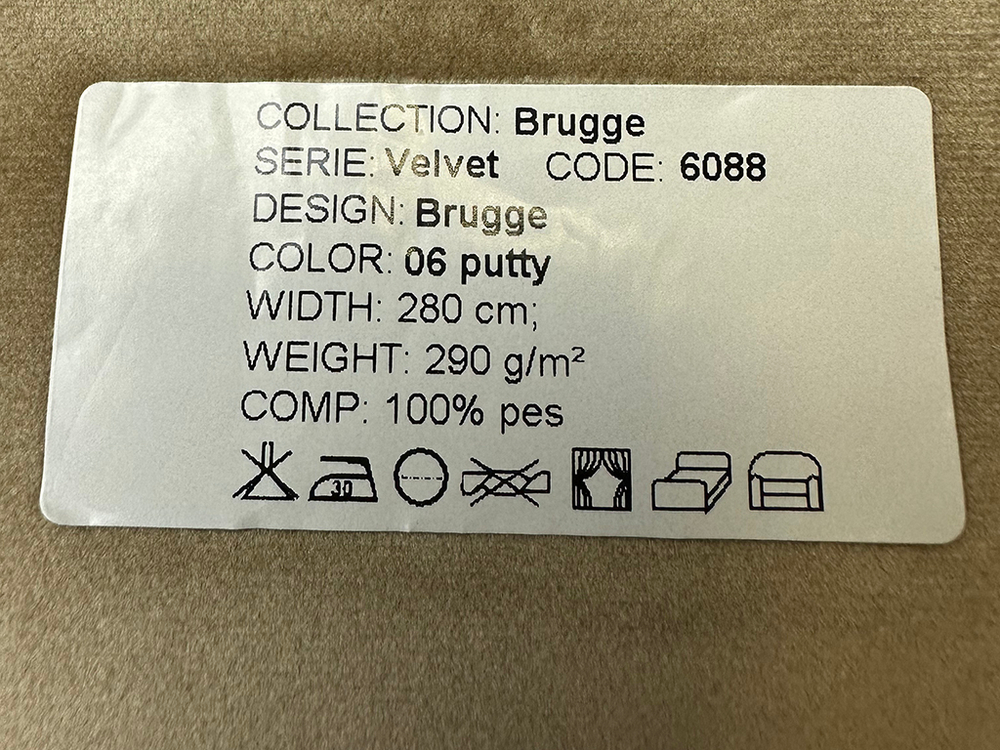 Бархат Brugge putty (Брюгге путти) 06