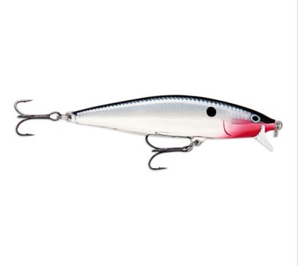 Воблер RAPALA Flat Rap 08 /CH /плавающий/ 0,9-1,8м, 8см, 7гр