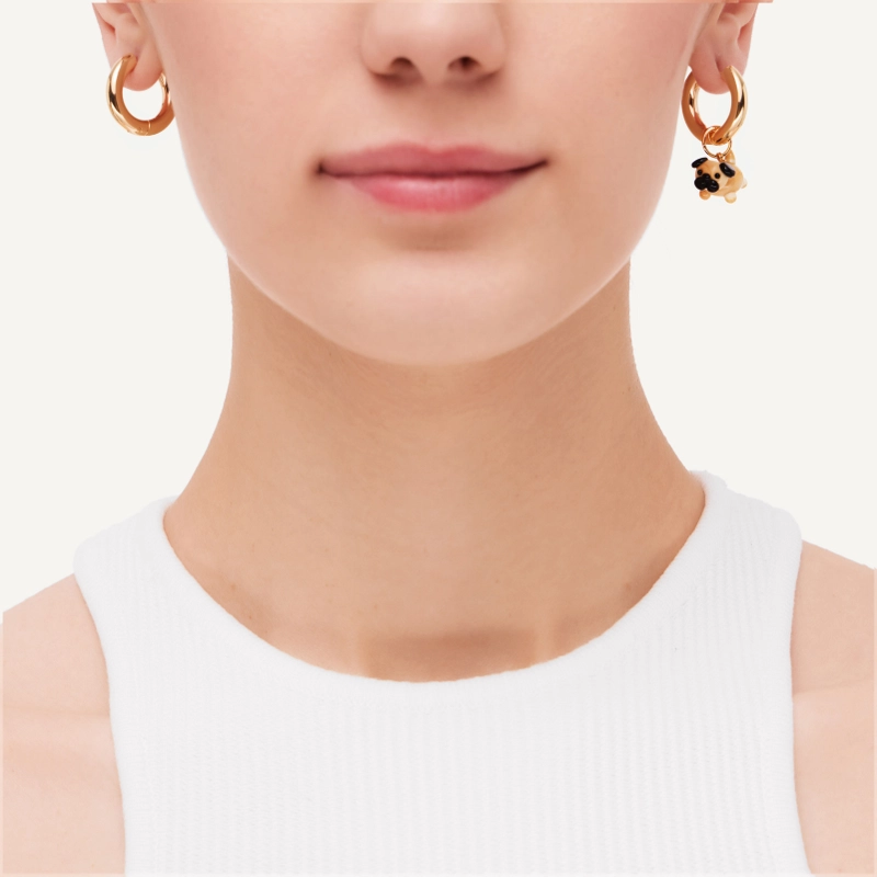 Серьги Мой Любимый Пушистик – Золото, Собака