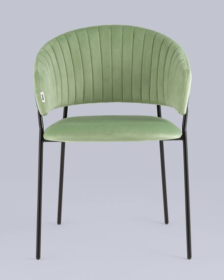 Стул Бруно велюр фисташковый
