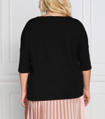 блузка vilma plus size Persona by Marina Rinaldi - черный(1973102)