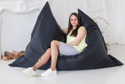 Кресло Подушка Черная Оксфорд (Классический)