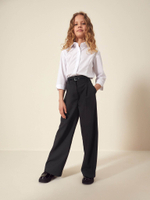 Брюки школьные с высокой талией для девочки Next C90-245, Черный