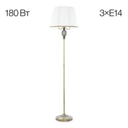 Citilux Вена CL402930 Торшер бронза с белым абажуром