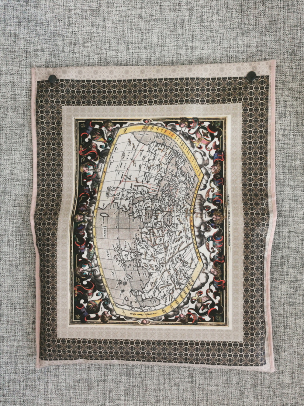 Скатерть "Карта мира по Птолемею"