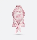 Шелковый топ Dioriviera с принтом Toile de Jouy Sauvage от Dior