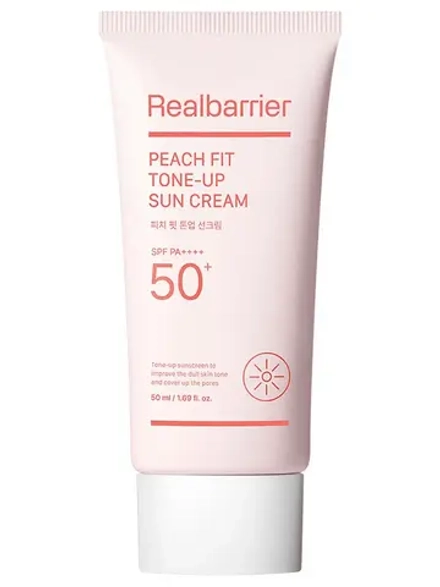 Real Barrier Тонирующий солнцезащитный крем SPF50 Peach Fit Tone-Up Sun Cream 50 мл