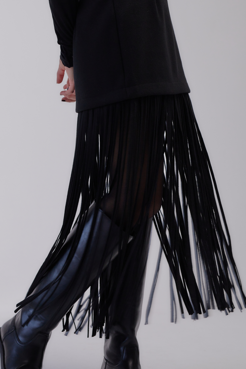 Юбка с бахромой