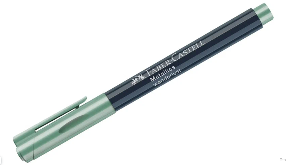 Маркер для декорирования Faber-Castell Metallics (1.5мм, мятно-зеленый металлик) 2 шт. (160794)