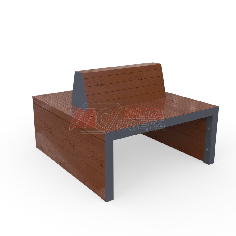 Скамейка Линарес 110х120 двусторонняя