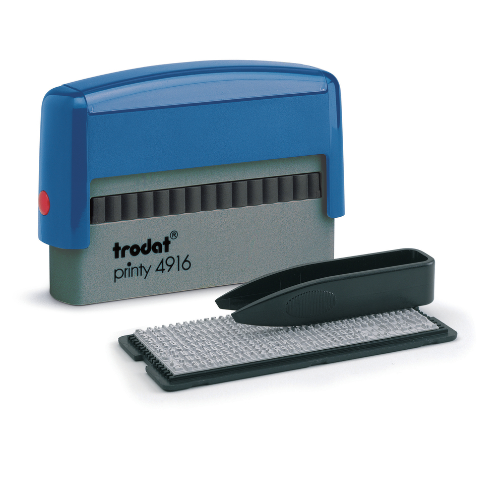 Trodat 4916 typo Printy 2.0 самонаборный штамп 70х10мм, 2 строки, 1 касса