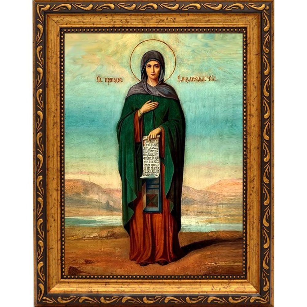 Елизавета Чудотворица, игумения Константинопольская. Икона на холсте.