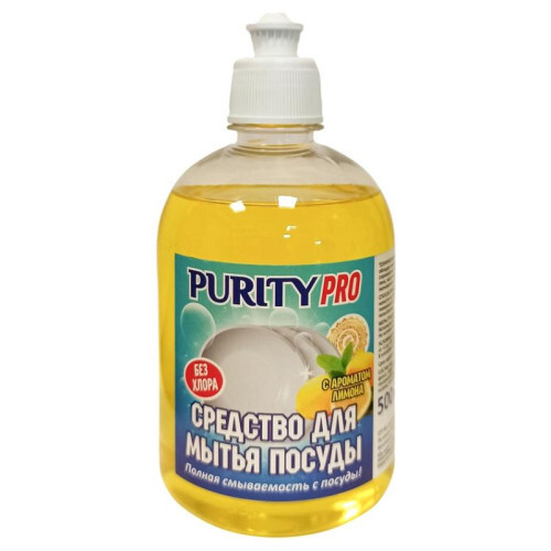 Гель для мытья посуды PURITY PRO Лимон (0.5л, пуш-пул)