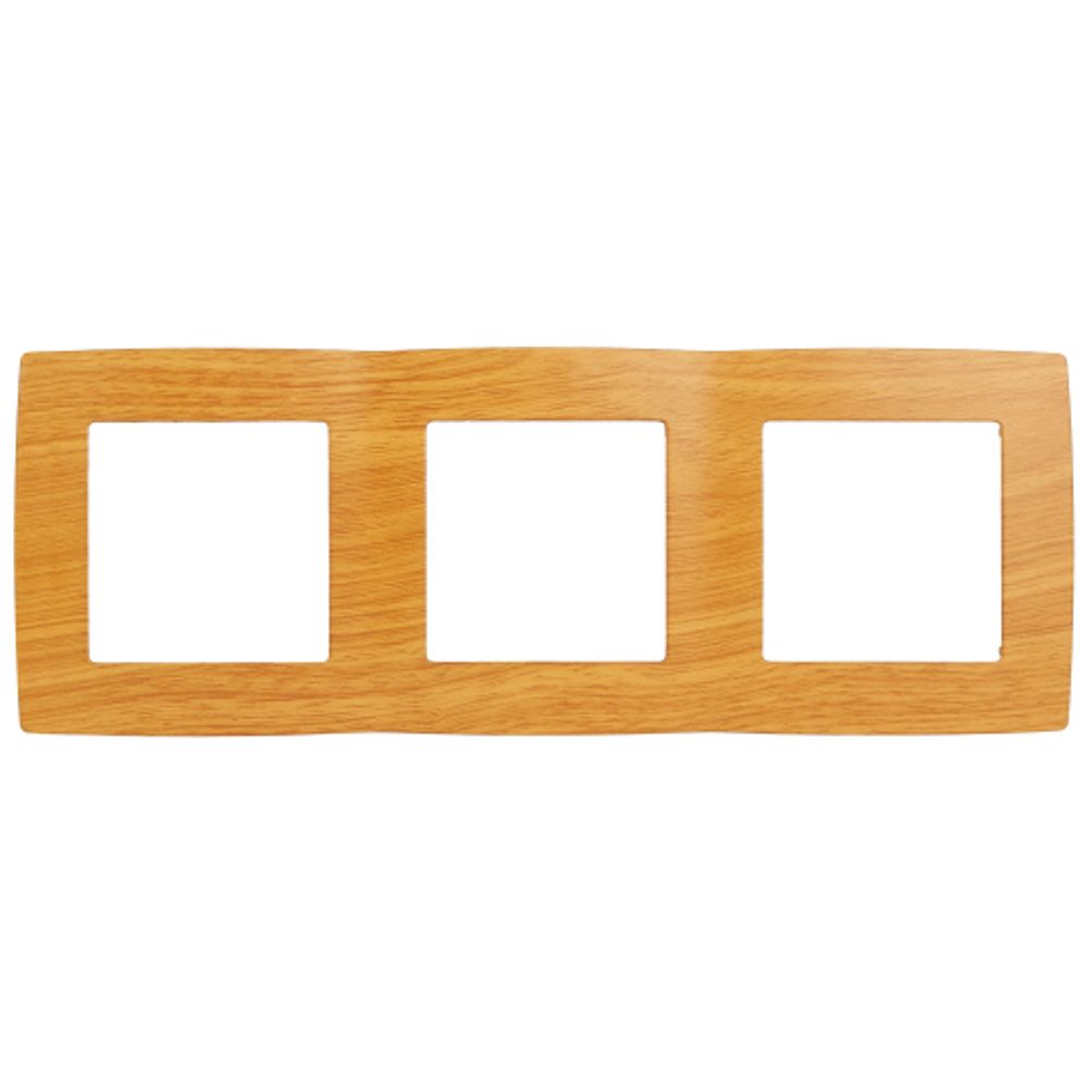 12-5003-07 ЭРА Рамка на 3 поста, Эра12, ольха | Эра 12 Ольха