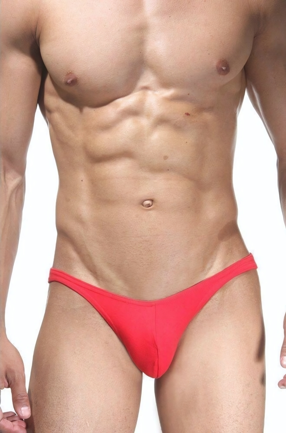 Красные хлопковые слипы (Размер: XL) (Цвет: красный)