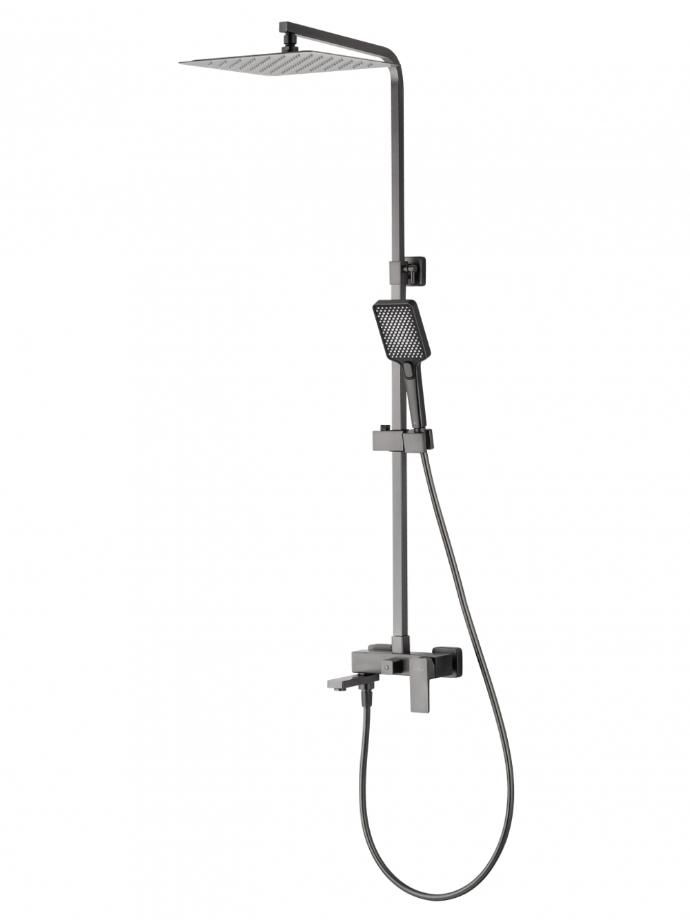 Душевая система WONZON & WOGHAND CUBE 2.0, Темный графит (WW-88047068-BGM)