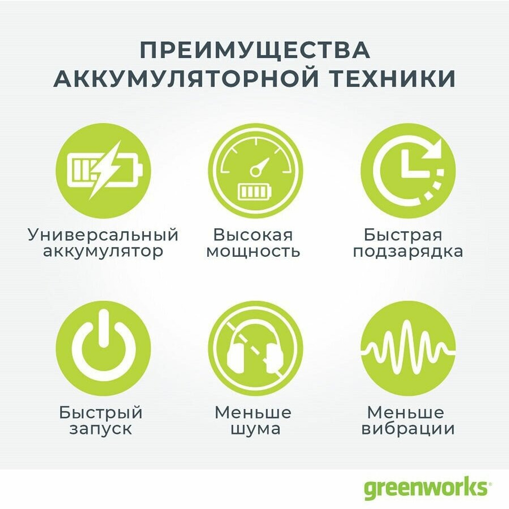 Аккумуляторная ударная дрель-шуруповерт Greenworks 3704107UA