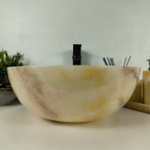 Раковина из оникса Bowl Yellow BO-64539 45*45*17 0199