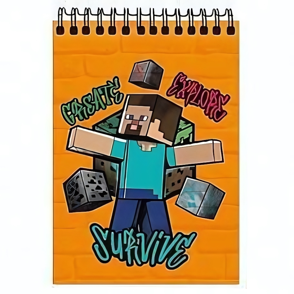 Блокнот А6 60л. "My Game" на гребне, целлюлозный картон (Центрум)