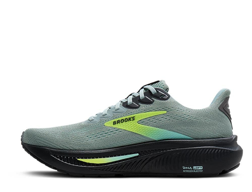 Кроссовки для бега мужские Brooks Ghost 17 M Серо-Лайм