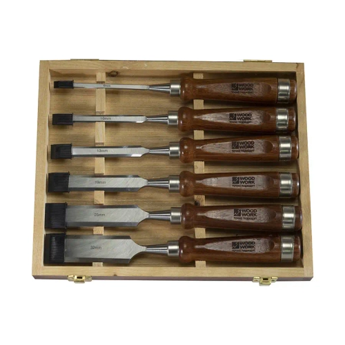 Набор стамесок 6, 10, 13, 19, 25, 32 мм Woodwork PTS-600