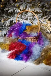 Мишура Праздничная д.150 мм., дл.2 м.,шампань, КАЗ КОМ (Г-239/шампань)