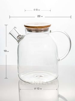 Чайник стеклянный с крышкой