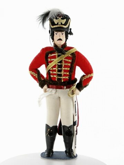 Кукла коллекционная гусар Денис Давыдов, 19 век, Россия