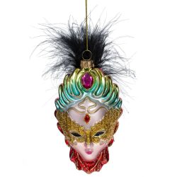 GAEM Украшение новогоднее "Маска", L7 W3 H16 см, 3в.