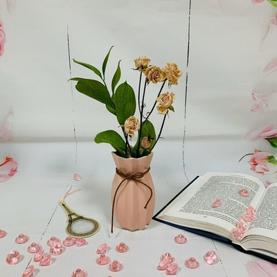 Ваза из керамики «Venera-Фантазия» 13*6*6см розовая