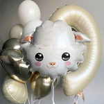 Шар (30''/76 см) Фигура, Голова, Нежная Овечка