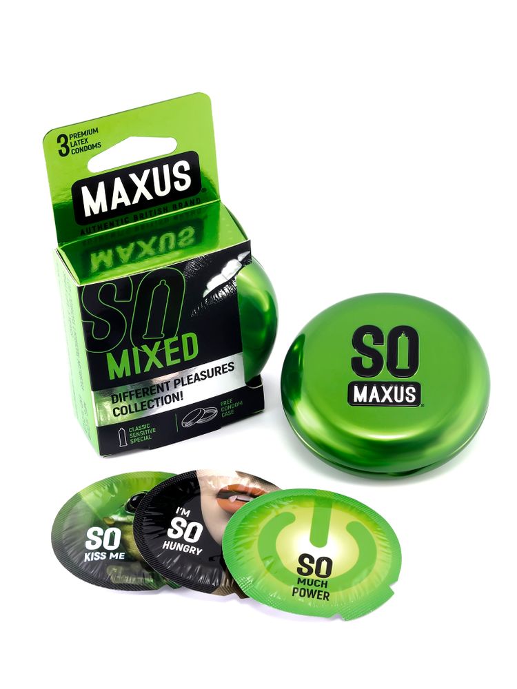 Презервативы набор MAXUS Mixed 3 шт.  (One Size)