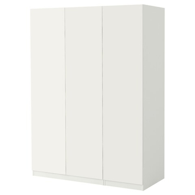 Распашной шкаф FARDAL PAX IKEA трехсекционный (с 1 ящиком) (белый)  150*60*240