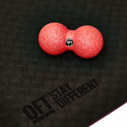 Шар массажный сдвоенный 12 х 6 см розовый