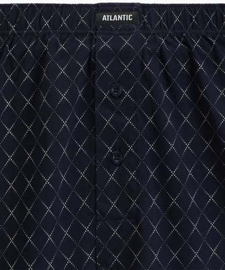 Трусы (2 шт) мужские семейные Atlantic 2MBX-077, хлопок, темно-синий + зеленый