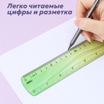 Линейка DELI "Flexible" 20 см, ассорти