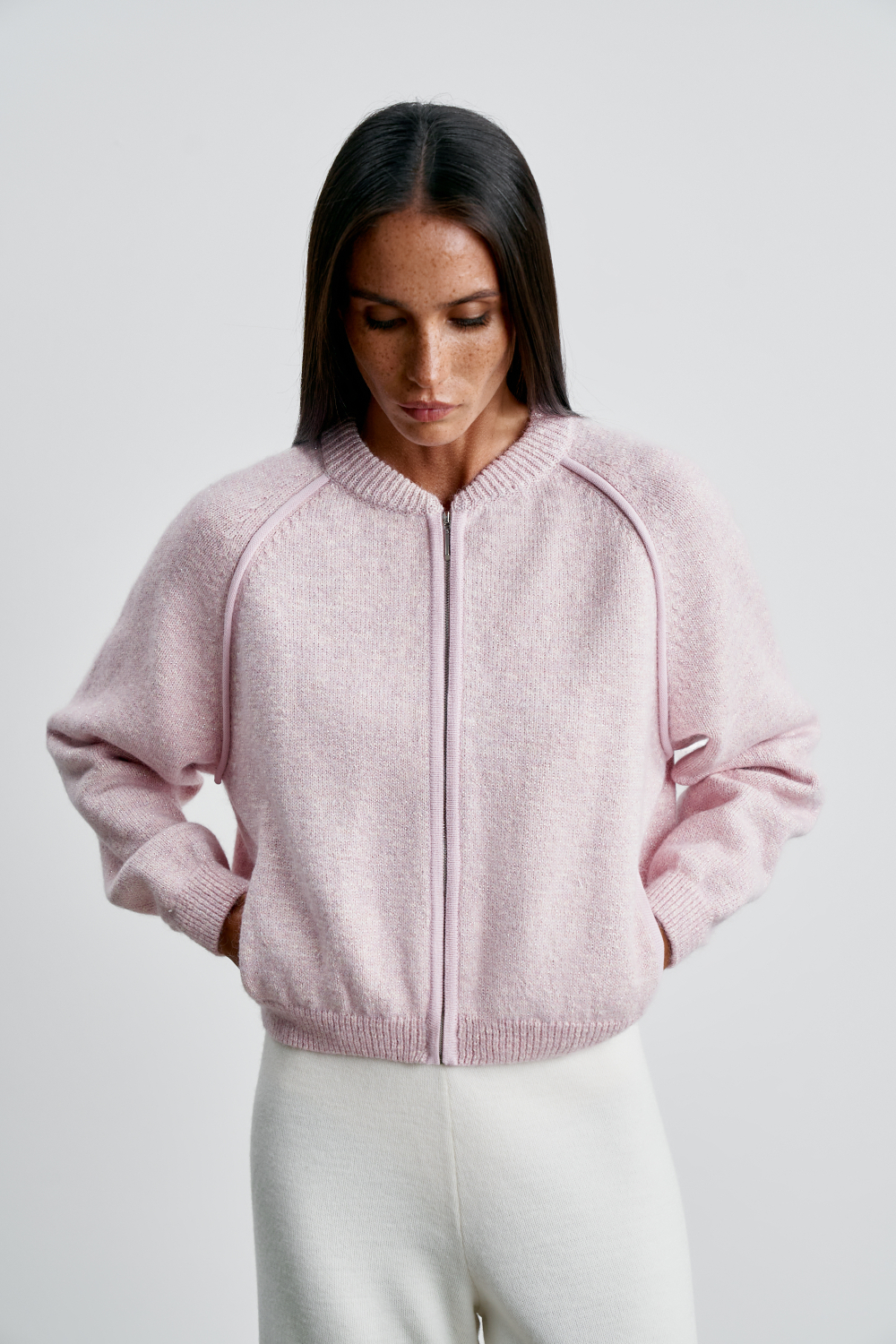 Бомбер SAGE, розовый