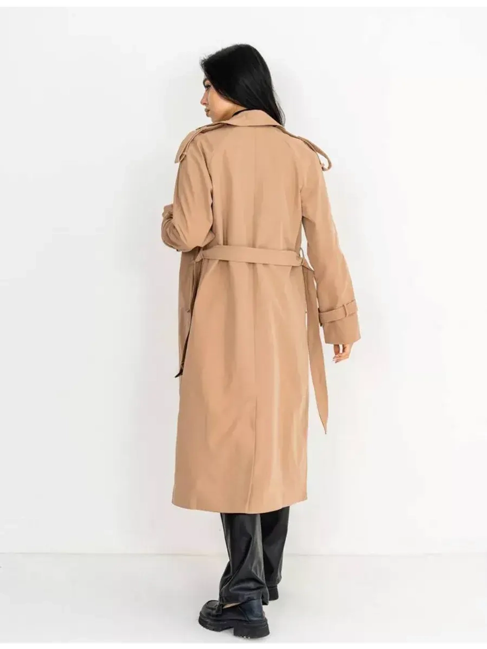 Тренч длинный оверсайз плащ