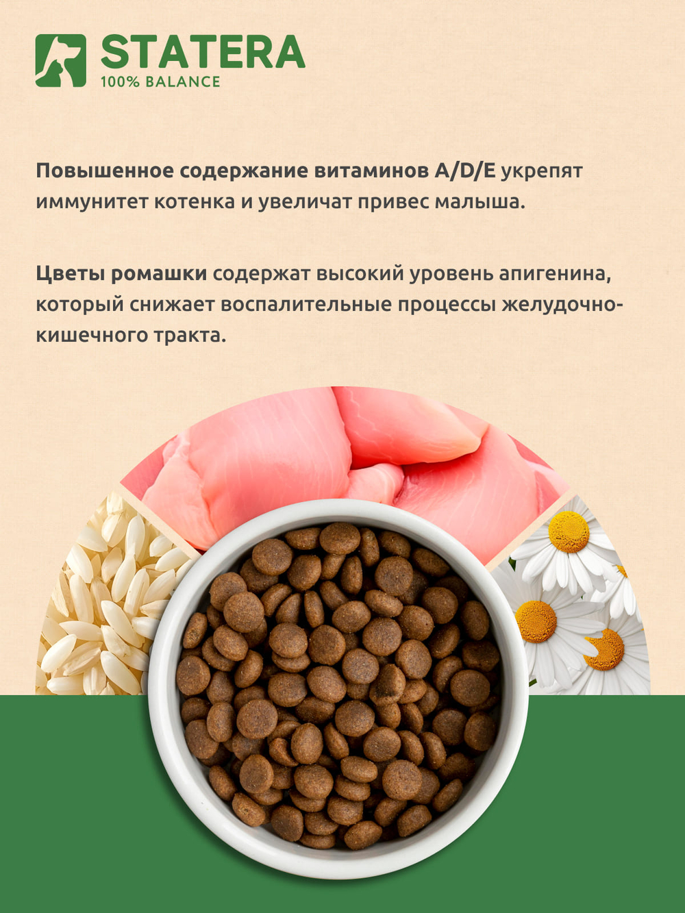 STATERA (Статера) Сухой корм для котят с индейкой