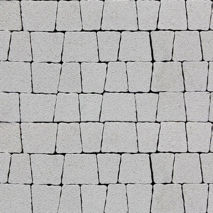 Тротуарная плитка АНТИК - Стоунмикс Белый, комплект из 5 видов плит