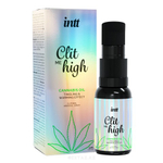 Согревающий жидкий вибратор для клитора Intt Clit Me On High Cannabis Oil 15 мл.