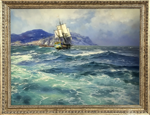 Плотников В. В. Перед бурей .Холст, масло. 2018 г.