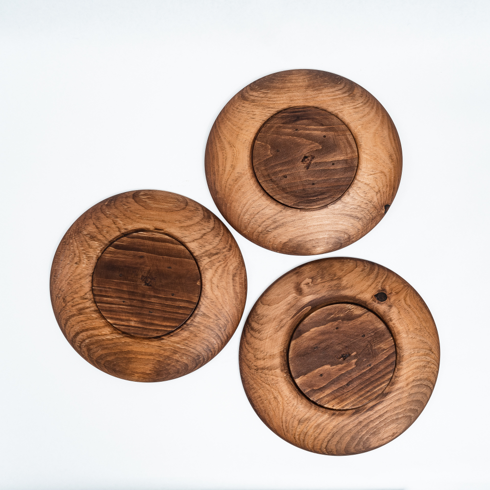 Набор деревянных тарелок Art of Siberia из сибирского кедра TN62