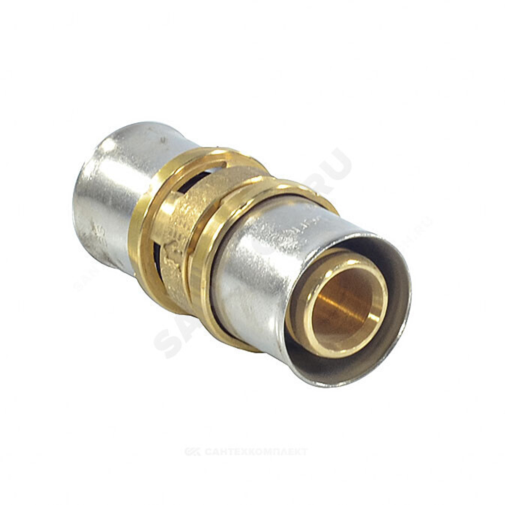 Муфта для МП/PE-X труб латунь пресс Дн 26 RM102 Giacomini RM102Y009