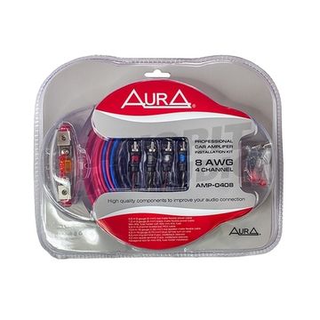 Комплект подкл. AURA AMP-0408 4*8GA